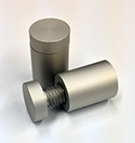 Stand-Offs Aluminum .75 Satin Silver (4)